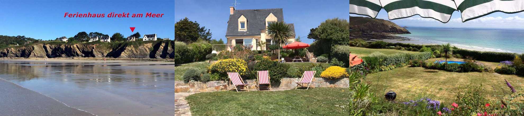 Bretagne-Ferienhaus direkt am Meer: Villa Postolonnec auf der Halbinsel Crozon